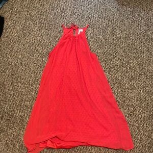 Bright salmon colored dress - size small